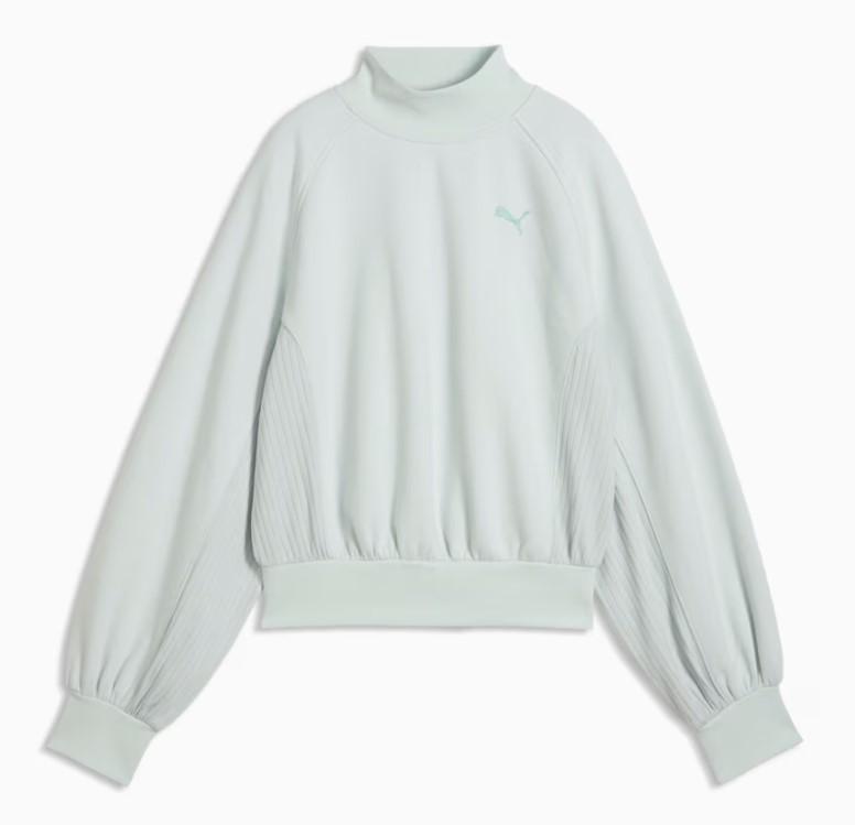 Sudadera Puma HER Mock Neck Crew Verde