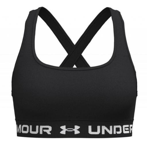 Sujetador Deportivo Under Armour Crossback Mid Bra Negro