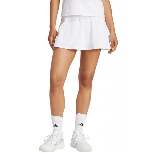 Falda Adidas Club Skirt Climacool Blanca
