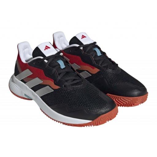 Zapatillas Adidas CourtJam Control Clay Negro/Rojo  [1]