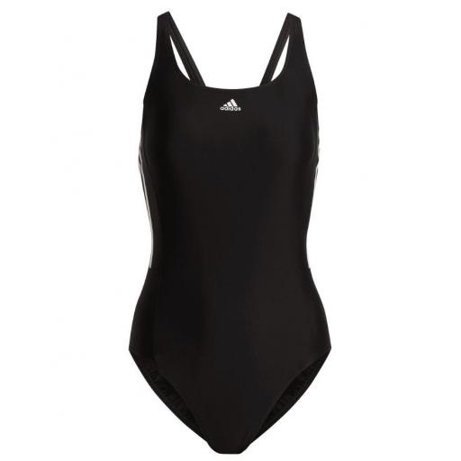 Bañador Adidas 3S Mid Suit Mujer Negro/Blanco [0]