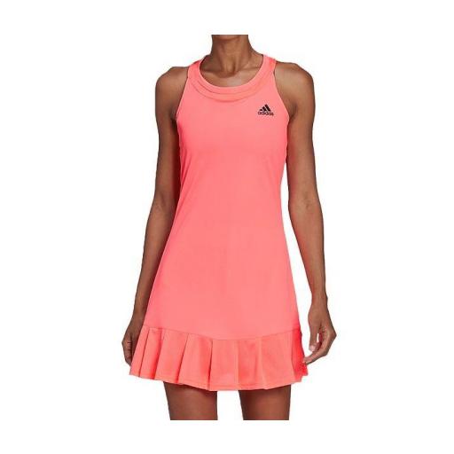Vestido Adidas Club Tennis Dress Naranja Coral [1]