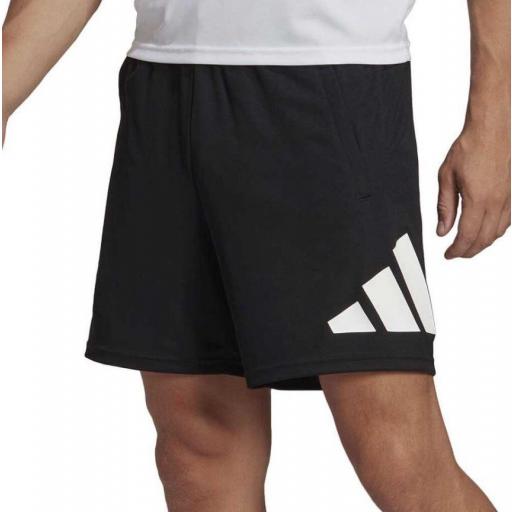 Pantalón Corto Adidas Training Essentials Logo Negro [1]