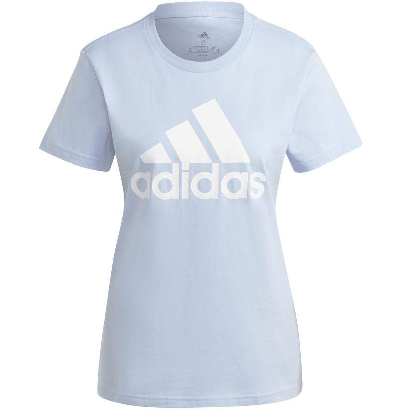 Camiseta Adidas Loungewear Big Logo Tee Mujer Azul/Blanco