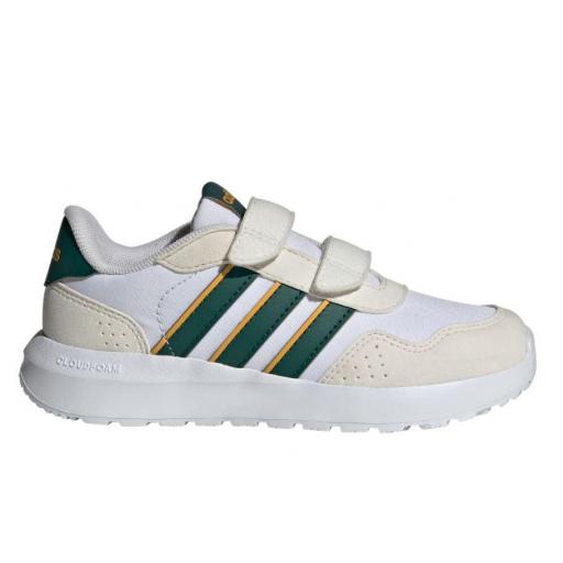 Zapatillas Adidas Run 60s CF Niños Velcro Blanco/Verde