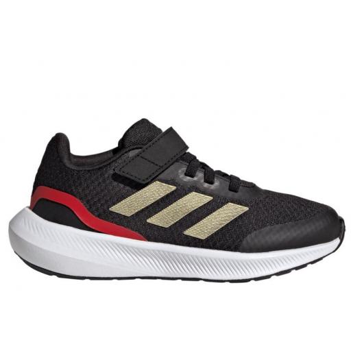 Zapatillas Adidas Runfalcon 3.0 Velcro Niños Negro/Dorado