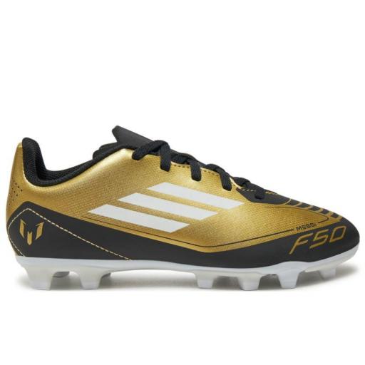 Bota Fútbol Adidas F50 Club Fxg J Messi Dorada