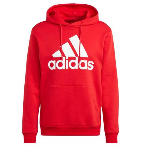 Sudadera con capucha Adidas Essentials Big Logo Roja