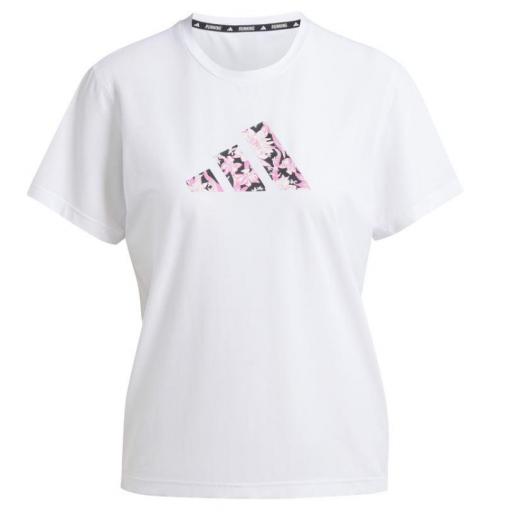 Camiseta Adidas Flora Tee Mujer Blanco/Floral