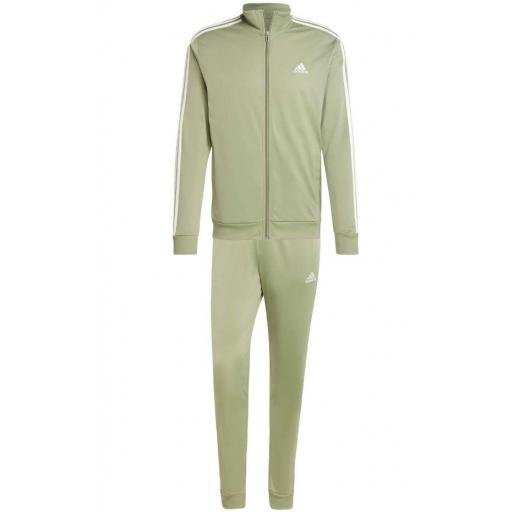 Chándal Adidas Sportswear Basic 3s Tricot Verde