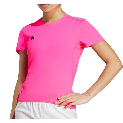 Camiseta Adidas Adizero E Tee Rosa
