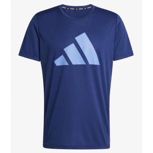 Camiseta Adidas Run It Tee Marino/Azul [0]