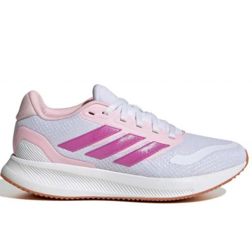Zapatillas Adidas Runfalcon 5 J Blanco/Rosa