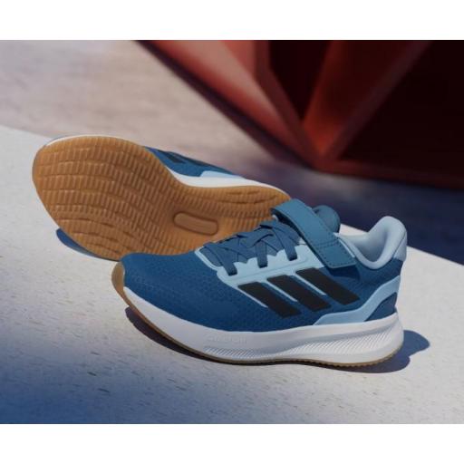 Zapatillas Adidas Runfalcon 5 EL C Velcro Azules [1]