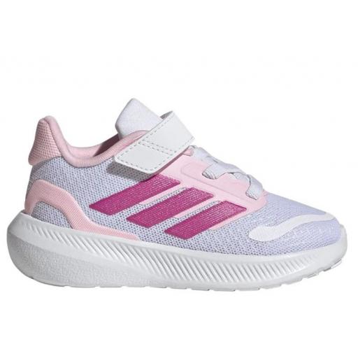 Zapatillas Adidas Runfalcon 5 Niña Pequeña Velcro Blanco/Rosa