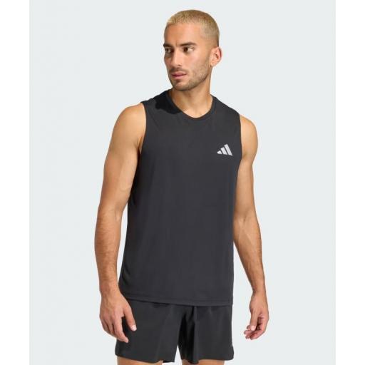 Camiseta Tirantes Adidas Run Ess Tank Negra [1]