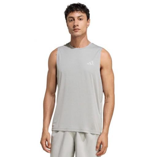 Camiseta Tirantes Adidas Run Ess Gris [0]