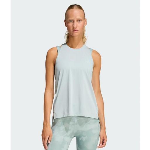 Camiseta Tirantes Adidas Iconic Tank W Verde Sage [1]