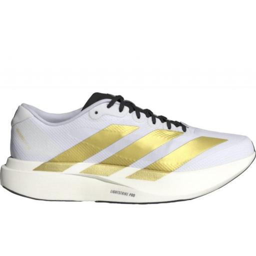 Zapatillas Adidas Adizero EVO SL Woven Blanco/Dorado