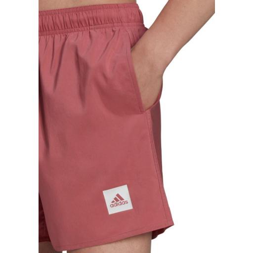 Bañador Adidas Short Lenght Solid Rosa Oscuro [2]