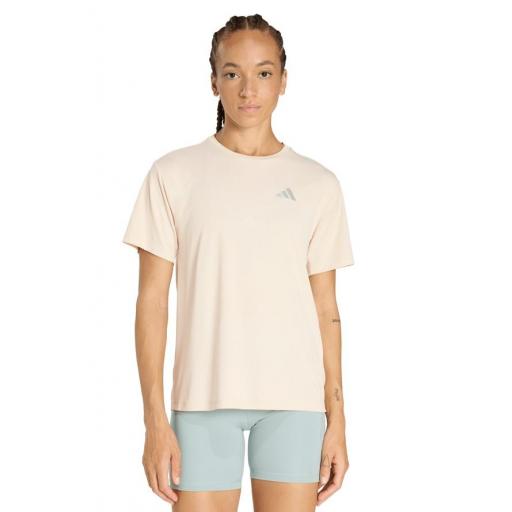 Camiseta Adidas Run Essentials Beige [1]