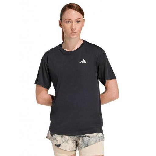 Camiseta Adidas Run Essentials W Negra [1]