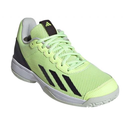 Zapatillas Adidas Courtflash K Tenis/Padel Verde Lima [1]