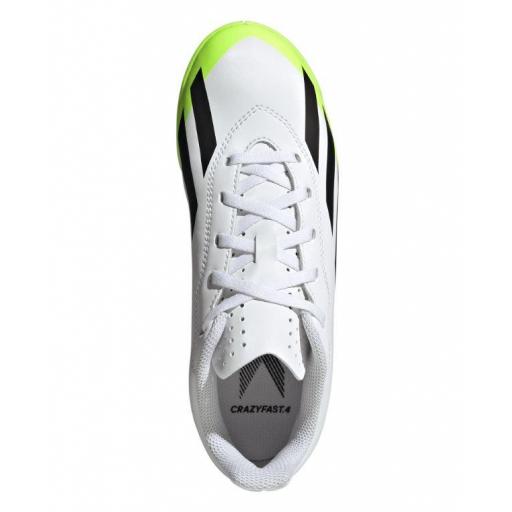 Zapatillas Fútbol Sala Adidas X Crazyfast.4 IN Niños Blanco/Verde [2]