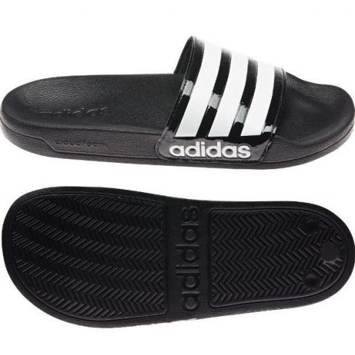 Chanclas Adidas Adilette Shower Negro Brillante/Blanco [0]