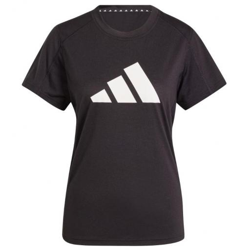 Camiseta Adidas Training Essentials Logo Mujer Negro