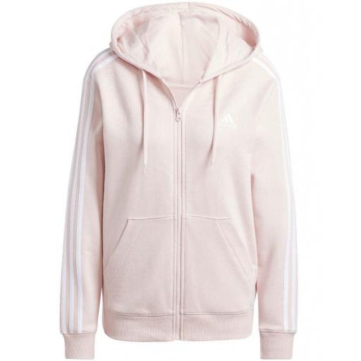 Sudadera con Capucha Adidas 3 Bandas Rosa Claro [0]