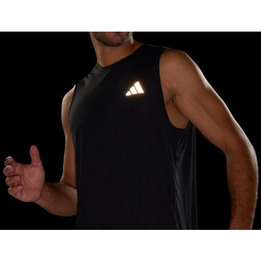 Camiseta Tirantes Adidas Run Ess Tank Negra [2]