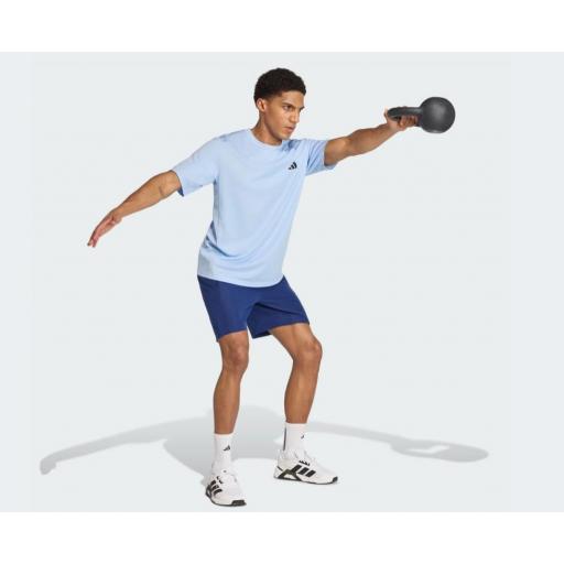 Camiseta Adidas Workout Essentials Azul [2]
