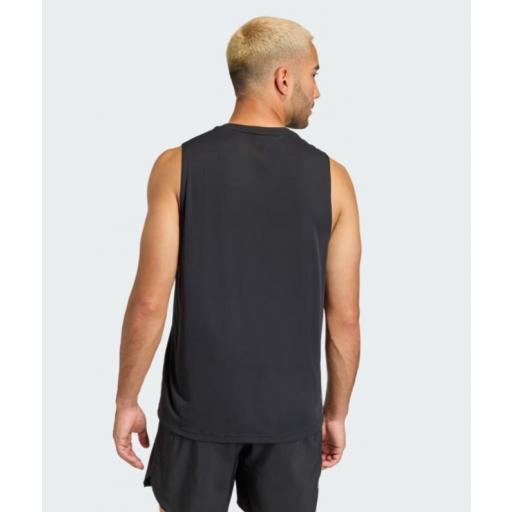 Camiseta Tirantes Adidas Run Ess Tank Negra [3]