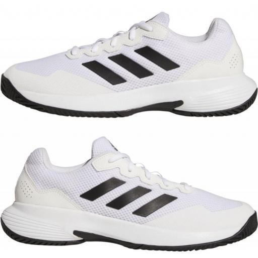 Zapatillas Adidas GameCourt 2 M Tenis/Padel Blanca [1]