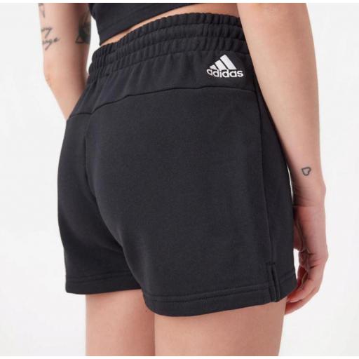 Pantalón Corto Adidas Linear FT Short Mujer Negro [2]