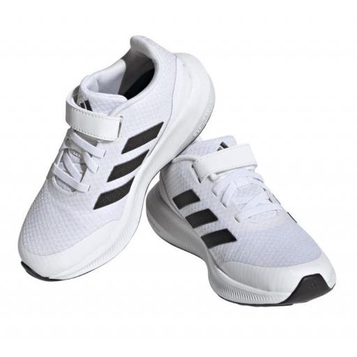 Zapatillas Adidas Runfalcon 3.0 K Velcro Blanco/Negro [1]