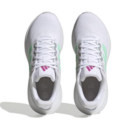 Zapatillas Adidas Runfalcon 3.0 W Blanco/Verde [2]