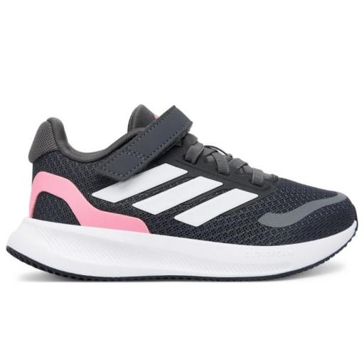 Zapatillas Adidas Runfalcon 5 PS Velcro Niñas Gris/Rosa [0]