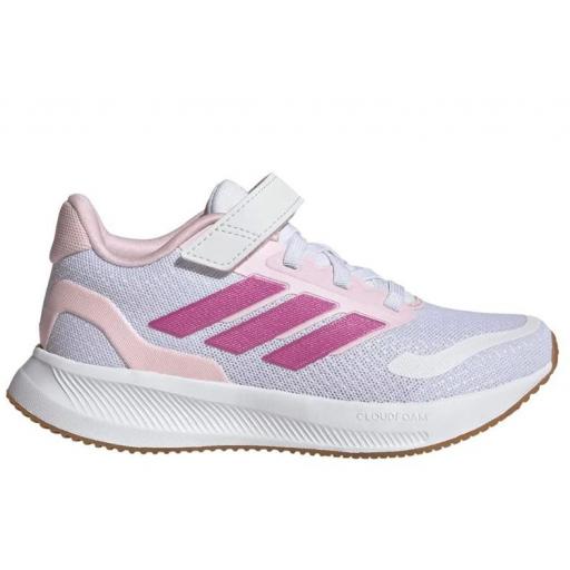 Zapatillas Adidas Runfalcon 5 Niñas Velcro Blanco/Rosa