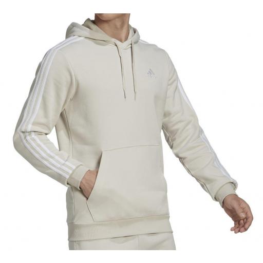 Sudadera con capucha Adidas Essentials Fleece 3 S Beige [1]