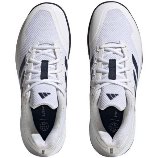 Zapatillas Adidas GameCourt 2 M Tenis Padel Blanco/Azul [2]