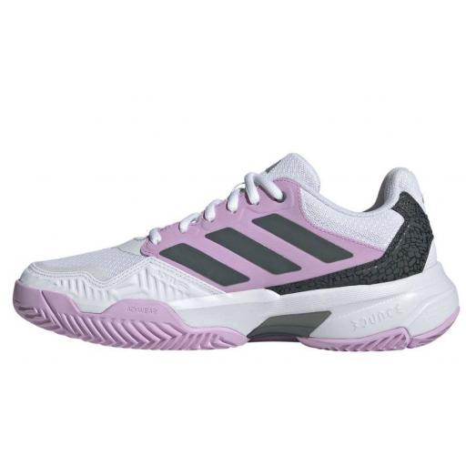 Zapatillas Adidas CourtJam Control 3 W Blanco/Rosa [2]