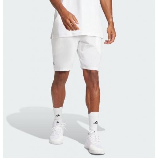 Pantalón Corto Adidas Club SW Short 7 Blanco Crema [1]