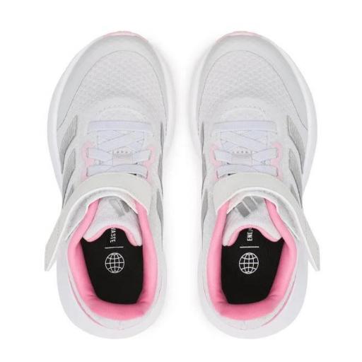 Zapatillas Adidas Runfalcon 3.0 EL K Velcro Gris/Rosa [1]
