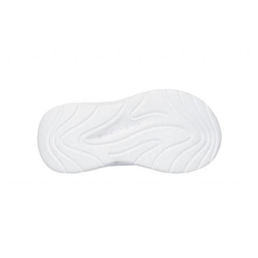 Zapatillas Skechers Wave 92 Velcro Niña Pequeña Gris [3]