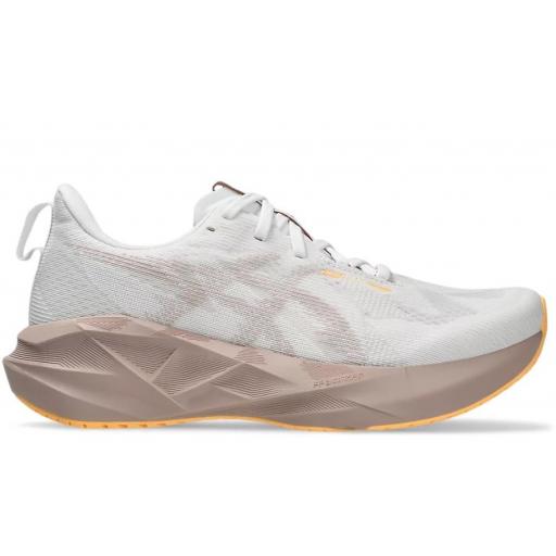 Zapatillas Asics Novablast 5 Mujer Blanco/Rosa