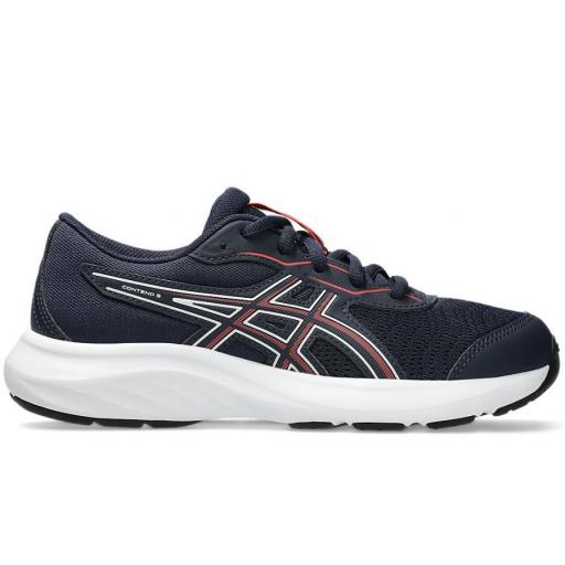 Zapatillas Asics Contend 9 GS Marino/Rojo