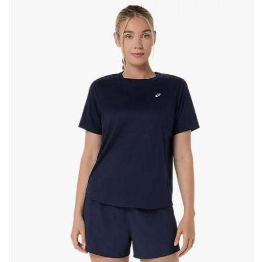 Camiseta Asics Core SS Top Mujer Azul Marino