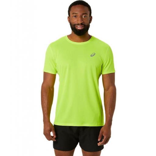 Camiseta Asics CORE SS Top Amarillo Fluor